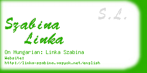 szabina linka business card